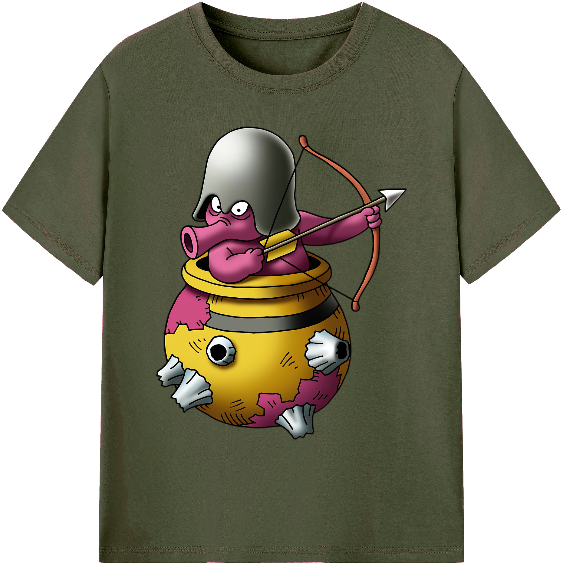 （画像用） ドラゴンクエスト Doragon Kuesuto Dragon Quest 綿100％ メンズ半袖Tシャツ｜肌触りやわらか＆通気性